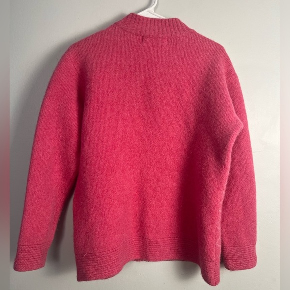 James Pringle Weavers lambswool blend pink zip up sweater jacket size large - Picture 6 of 6